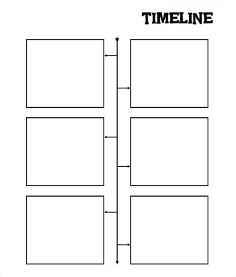 free blank timeline template word.